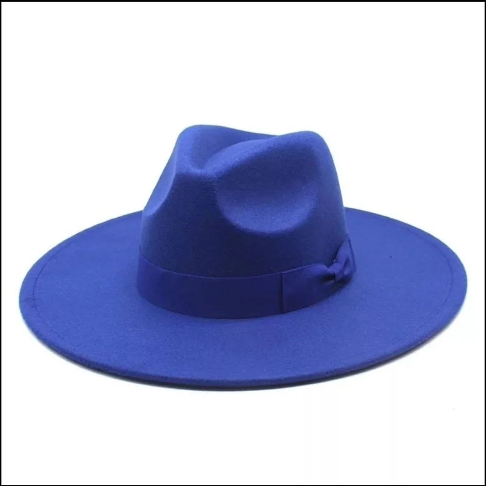Large Size Wide Brim Unisex Fedora Hat